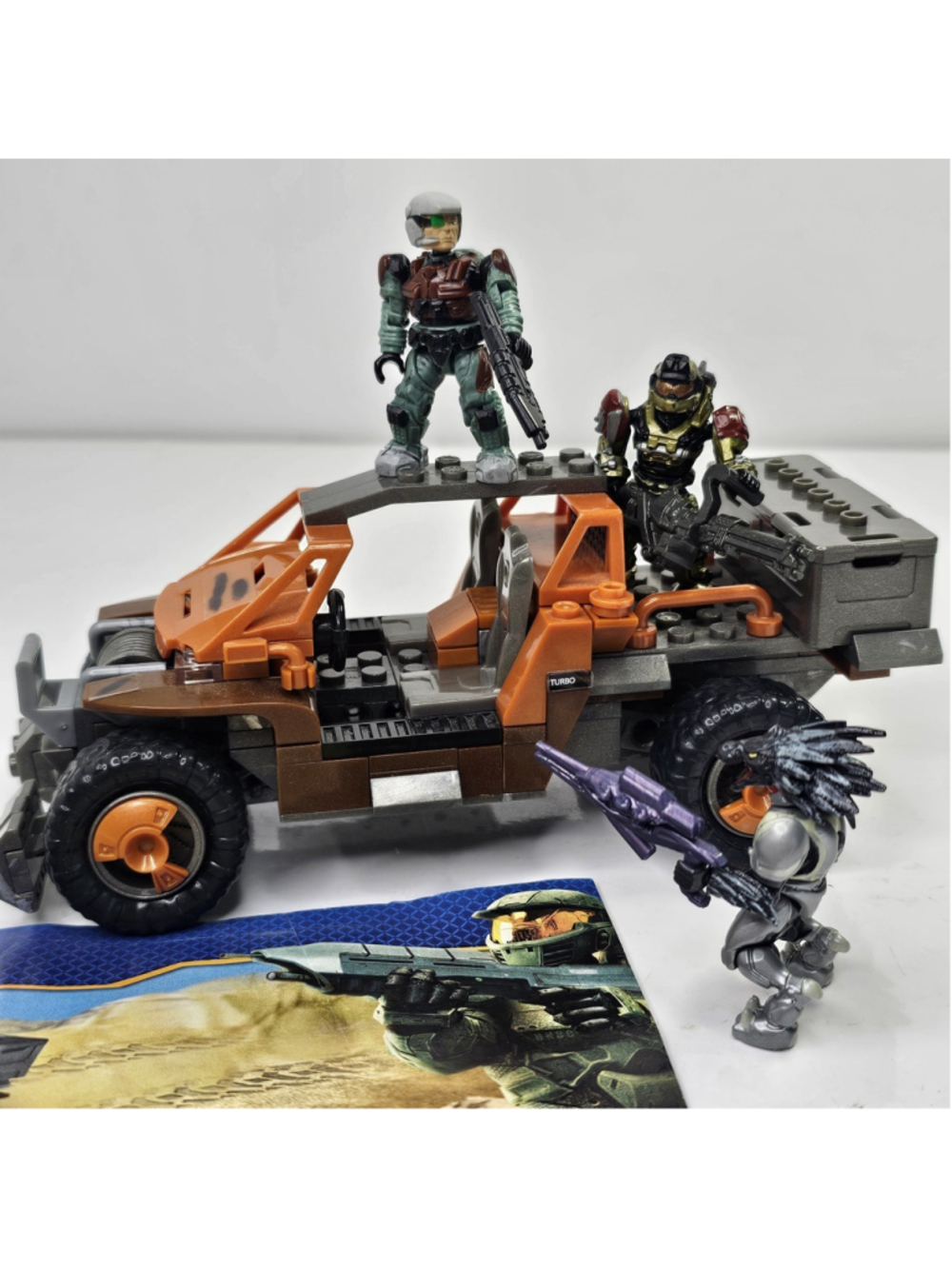 Halo Mega Bloks #96981 UNSC Spade vs Skirmisher Near Complete, READ